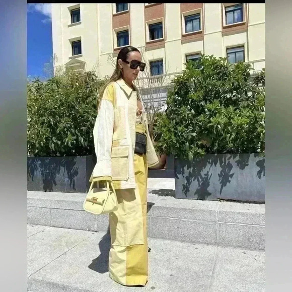 🔥🔥ZARA Gabardine patchwork Jacket(oversized) - Picture 6 of 10